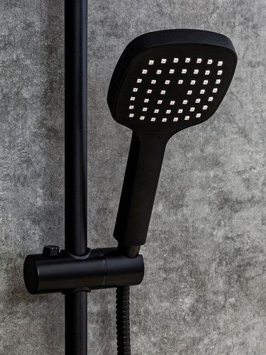 Душевой гарнитур Orange O-Shower OS804b настенный черный - фото 3