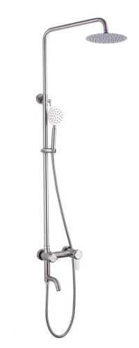 Душевая стойка Fmark FS8345 настенная цвет серый - фото 2