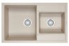 Кухонная мойка Granula 8201, ПИРИТ 80х50 цвет бежевый поверхность матовая