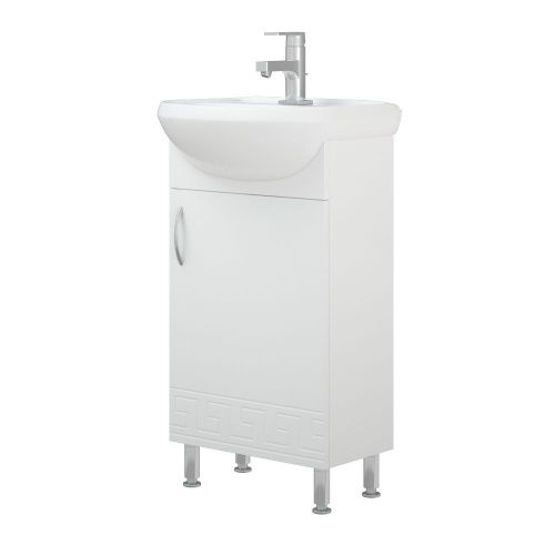 Тумба под раковину Corozo Олимп SD-00000321 40х20 напольная цвет белый - фото 5