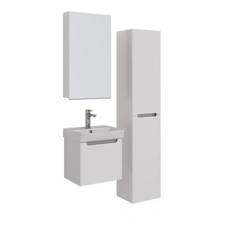 Тумба под раковину LeMark Buno mini LM05BM45T 40х40 подвесная цвет белый