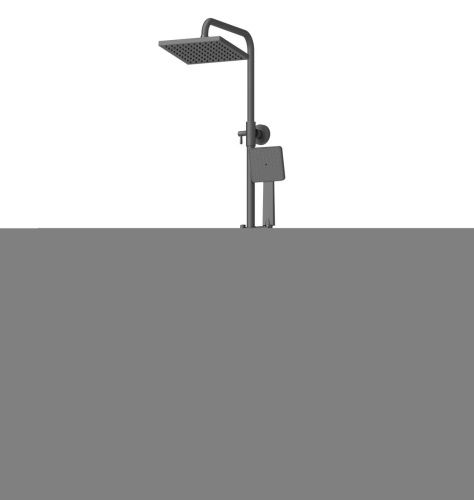 Душевая стойка Tokito Rain TOK-RAI-1014BL настенная цвет черный - фото 2