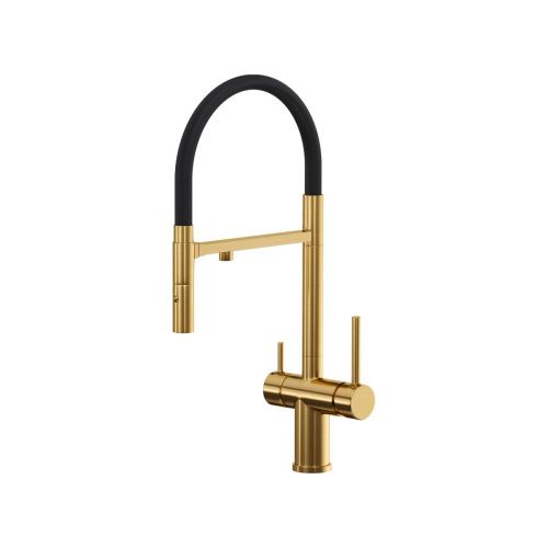 Смеситель для кухни Reflexion Lago RX9901GD на мойку золото - фото 2