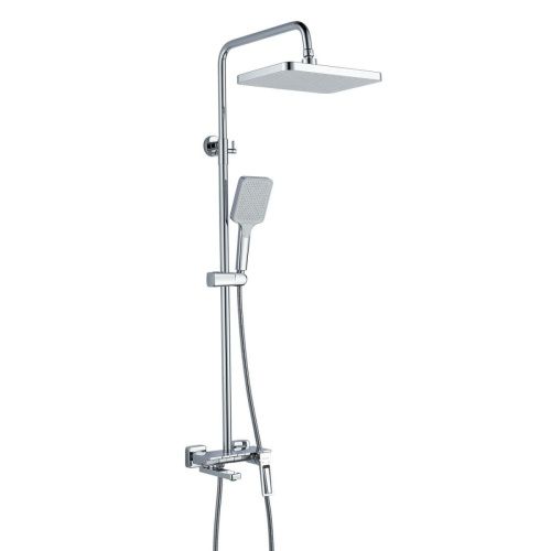 Душевая стойка Shevanik S6826 настенная цвет хром - фото 2