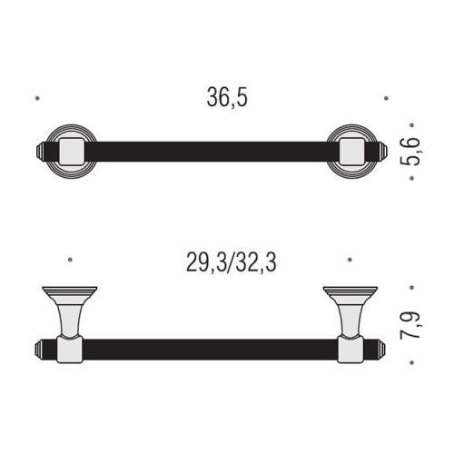 Полотенцедержатель Colombo Hermitage B3309.HPS - фото 2