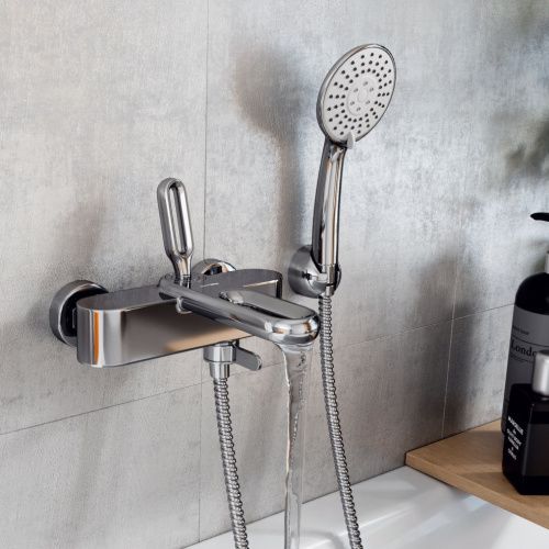 Смеситель для ванны Wasserkraft Kammel 1800 1801 настенный хром - фото 2