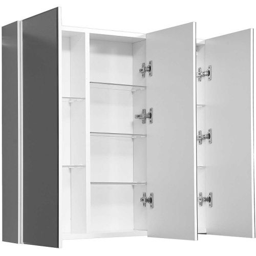 Зеркало-шкаф Stella Polar Концепт SP-00000126 80х70 подвесной цвет белый - фото 2