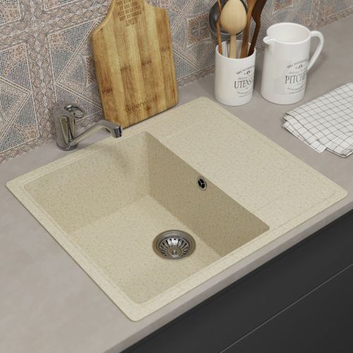Кухонная мойка Uperwood ECON UPD-201 4910201236 60х50 цвет бежевый поверхность матовая - фото 2