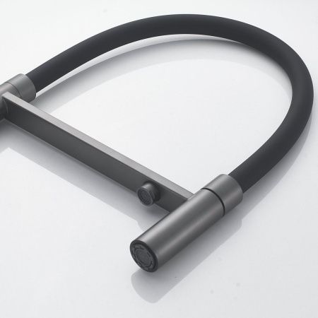 Смеситель для кухни Shevanik S178T на мойку оружейная сталь