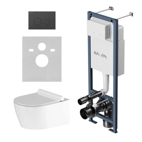 Комплект унитаз с инсталляцией Am.Pm Jupiter IS110138.DX77C1700 - фото 2