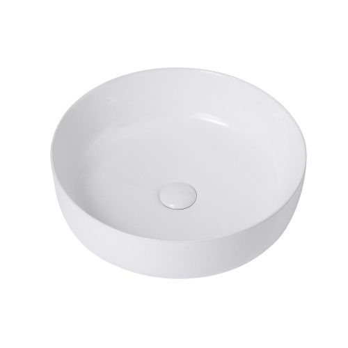 Раковина керамическая Abber BEQUEM AC2100 50х50 накладная цвет белый без отверстий под смеситель - фото 2