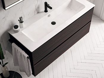 Тумба под раковину Berloni Bagno WAKBS2CKDIC 1442 100х50 подвесная цвет серый