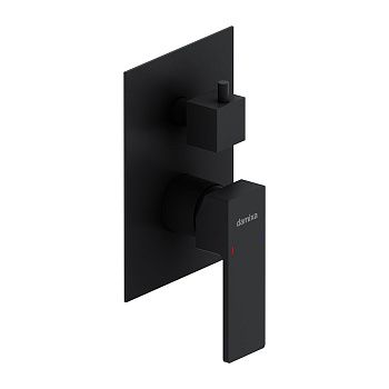 Смеситель для ванны и душа Damixa Gala 537100300 встраиваемый в стену черный