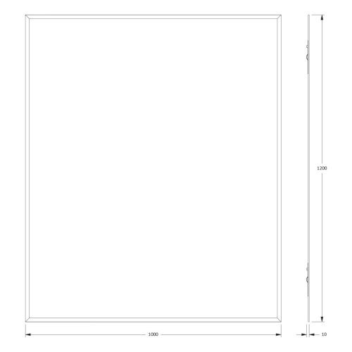 Зеркало Evoform Comfort BY 0944 100х120 подвесное - фото 2