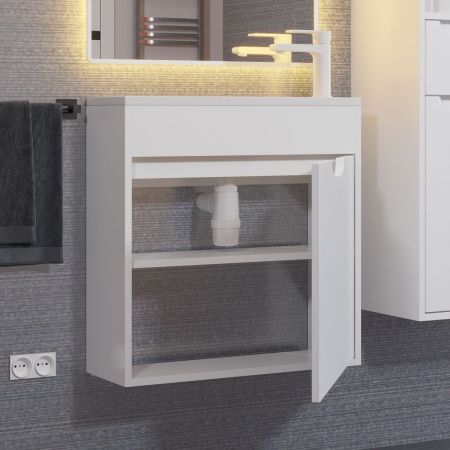 Тумба под раковину Uperwood Modul 2930205362 60х20 подвесная цвет белый