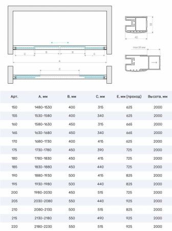 Душевая дверь Vegas-Glass Z2P Protec Z2P Protec 220 03 01 220х200 стекло прозрачное профиль золото