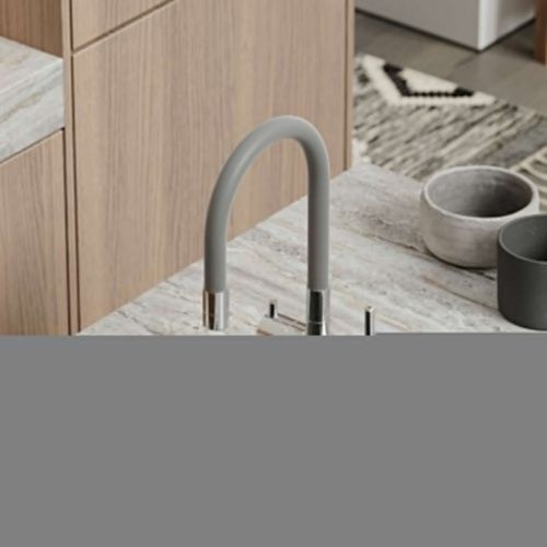 Смеситель для кухни Sancos Lucia SC4004CH на мойку хром/серый - фото 4