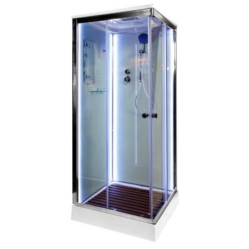 Душевая кабина AvaCan K401SLED 100х100 квадратная с крышей ориентация универсальная - фото 3