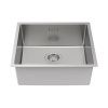 Кухонная мойка Paulmark LASSAN 49 UNI LA49-BS 40х45 цвет нержавеющая сталь поверхность брашированная