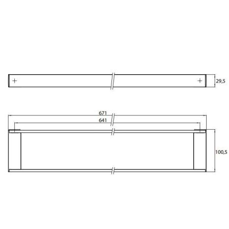 Рейлинговая система для аксессуаров Emco Liaison 1866 001 67