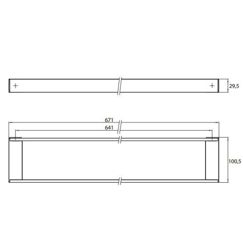 Рейлинговая система для аксессуаров Emco Liaison 1866 001 67 - фото 2