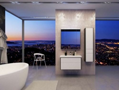 Зеркало-шкаф Roca Ronda ZRU9302970 80х80 подвесной цвет белый/серый - фото 5