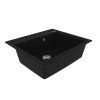 Кухонная мойка LeMark Hanka 570 9910013 55х50 цвет черный поверхность матовая
