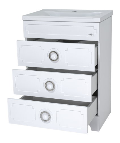 Тумба под раковину Misty Лейла Пр-Лей01070-013Я 70х40 напольная цвет белый - фото 2