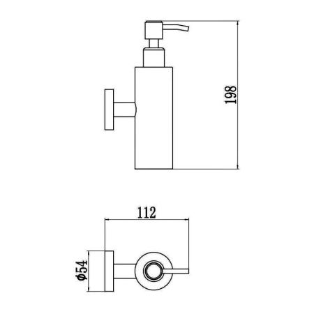 Дозатор для жидкого мыла Savol S-005631H-1