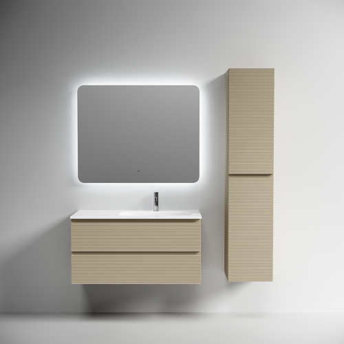 Тумба под раковину Sancos FOLK FL100RCP 100х40 подвесная цвет бежевый - фото 4