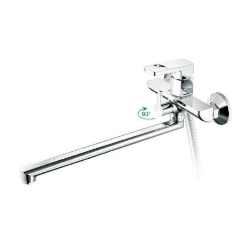 Смеситель для ванны и душа Haiba HB176 HB22176 настенный хром - фото 2