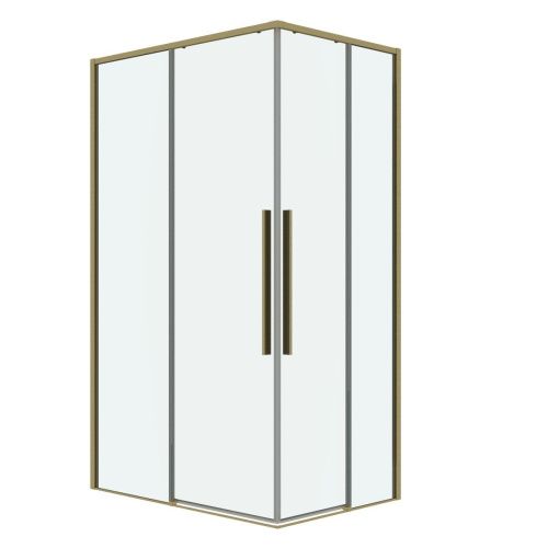 Душевой уголок Grossman Galaxy 300.K33.01.1110.32.00 110х100 стекло прозрачное профиль золото без поддона