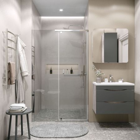 Душевая дверь Grossman Pragma 100.K33.03.100.10.00 100х195 стекло прозрачное профиль хром