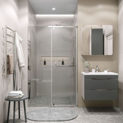 Душевая дверь Grossman Pragma 100.K33.03.120.10.00 120х195 стекло прозрачное профиль хром - фото 4