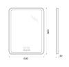 Зеркало с подсветкой BelBagno Marino SPC-MAR-600-800-LED-TCH-RAD 60х80 подвесное