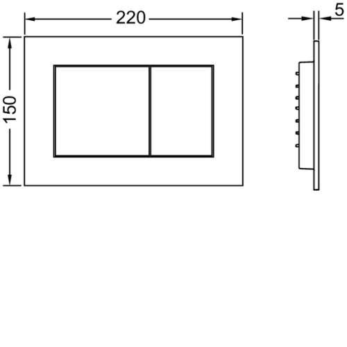 Клавиша смыва механическая Tece TECEplanus 9240366 цвет бронза - фото 2