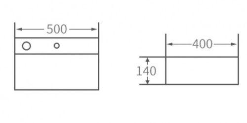 Раковина CeramaLux 6252R 50х40 накладная цвет белый - фото 2