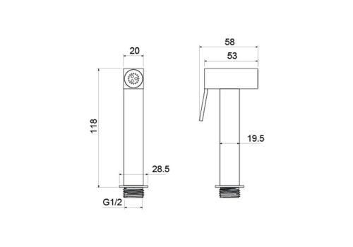 Гигиенический душ Aquatek AQ2058MB черный - фото 3