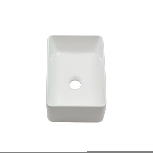 Раковина из сантехнического фарфора Melana 320319-805 40х20 накладная цвет белый без отверстий под смеситель - фото 5