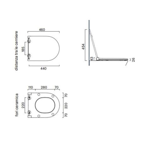Крышка сиденье для унитаза Catalano Sfera 551200023