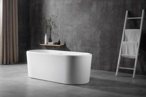 Ванна акриловая Abber AB9272-1.6 160х70 отдельностоящая овальная с каркасом - фото 2