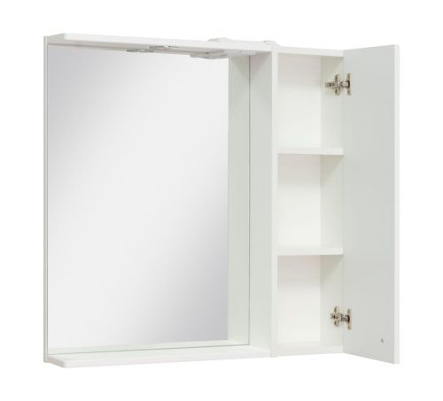 Зеркало-шкаф Runo Римини 00-00001257 80х80 подвесной цвет белый - фото 2