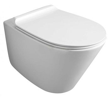 Чаша унитаза подвесная Simas GA 18 bia цвет белый без сиденья безободковая смыв торнадо