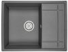 Кухонная мойка Granula 6501, ГРАФИТ 65х50 цвет черный поверхность матовая