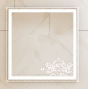 Зеркало с подсветкой Art&Max MONZA AM-Mon-600-600-DS-F 60х60 подвесное