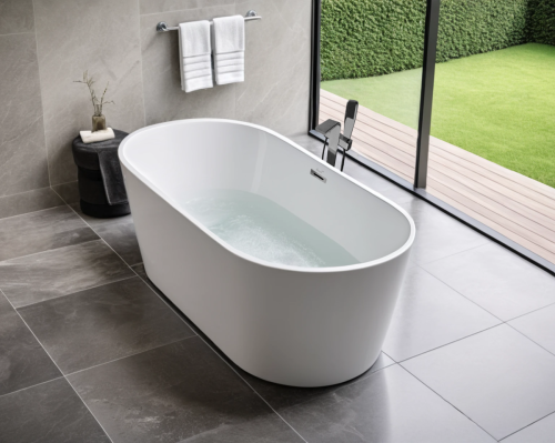 Ванна акриловая Cerutti SPA CT10520 170х75 отдельностоящая овальная с ножками