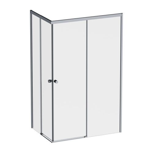 Душевой уголок Am.Pm X-joy W94G-403-120290-BТ1К 120х90 стекло прозрачное профиль черный без поддона - фото 2