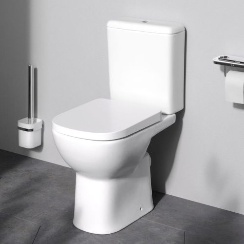 Унитаз напольный с бачком Am.Pm Sunny C85C8601SC белый с сиденьем микролифт безободковый душевой смыв