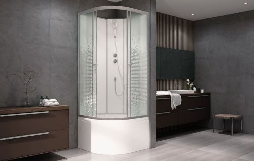 Душевая кабина AvaCan L910N 100х100 четверть круга без крыши ориентация универсальная - фото 2