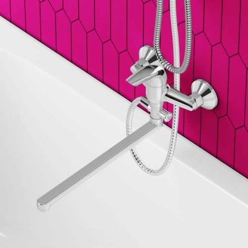 Смеситель для ванны и душа Dorff Stark D1109500 настенный хром